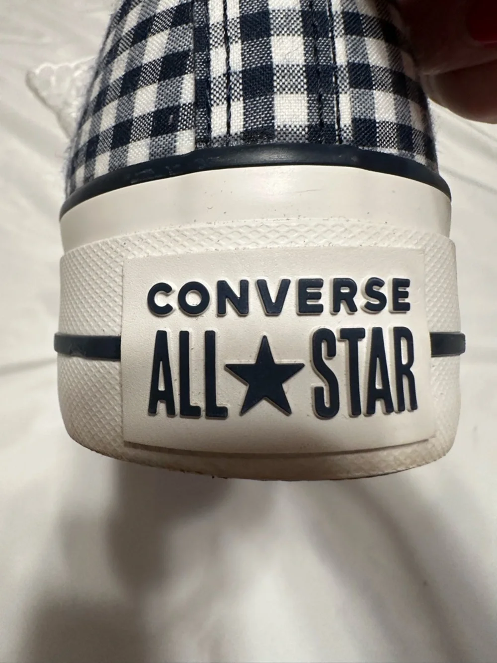 Converse Chuck Taylor All Star Lift Gingham Sneakers 8.5M #coquette#y2k#skater - Picture 2 of 9